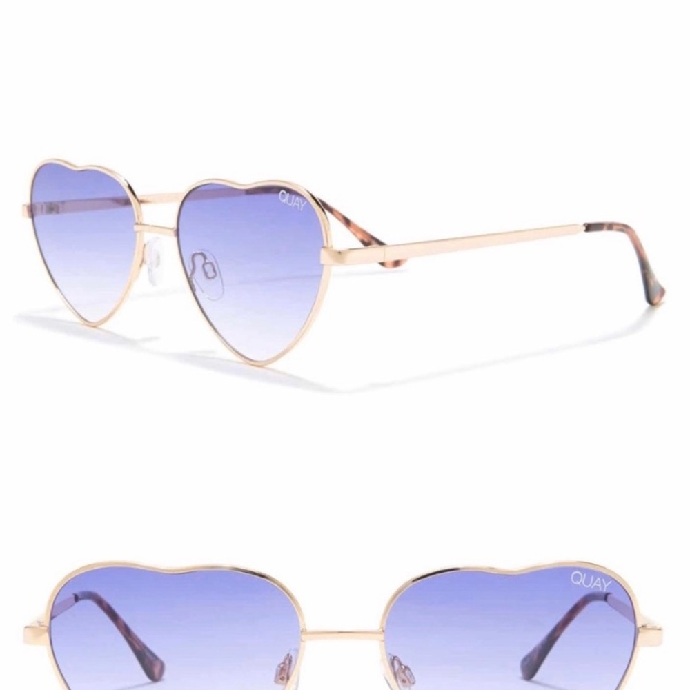Quay Australia Ellie Ferguson heart sunglasses